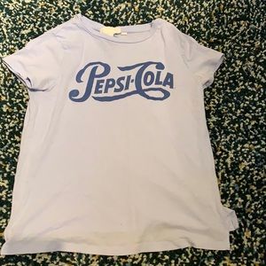 Light Blue h&m Pepsi Cola shirt